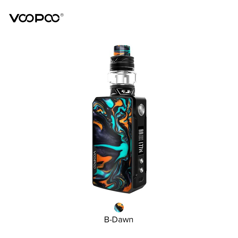 VOOPOO DRAG 2 Коробка мод 5 мл Uforce T2 Танк Uforce U2 N3 катушка 177 Вт максимальный выход Электронная сигарета против Voopoo Drag Mini - Цвет: B-Dawn