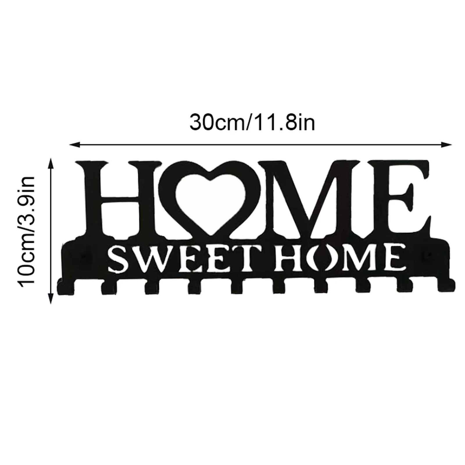 

Key Holder For Wall Mount Sweet Home Organizer Decorative Metal Wall Coat Rack Key Hanger For Front Door Kitchen House Holder