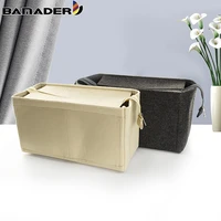 felt storage bag fit for book tote bag large capacity with cover travel insert liner bag bamader zipper organize cosmetic bag