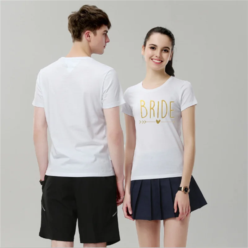 Футболка с коротким рукавом для невесты украшение свадебной вечеринки девичья