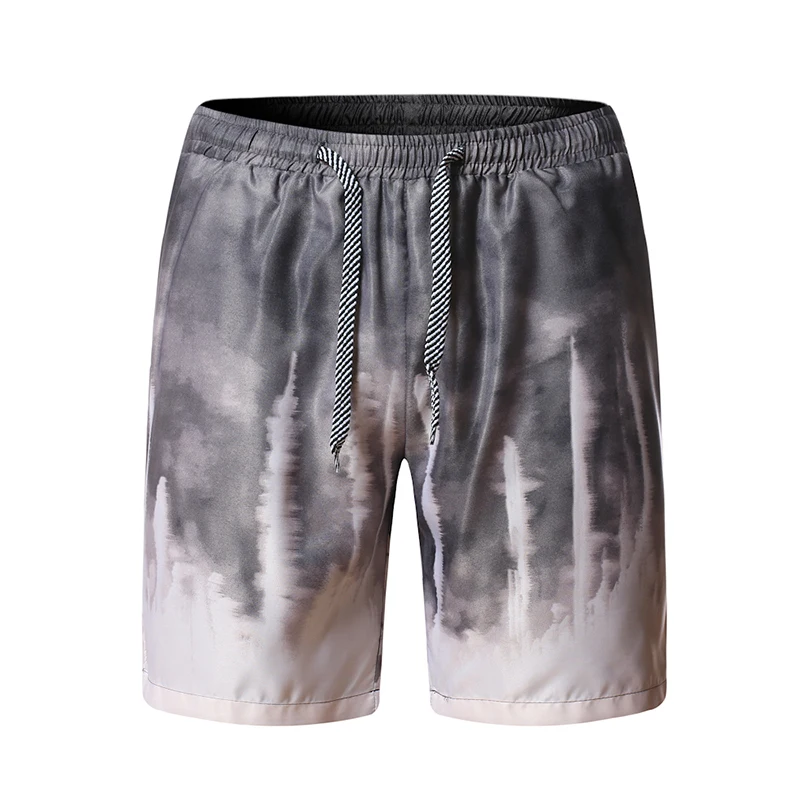 

2019 Summer Fashion New Men's Casual Stretch Waist Flower Shorts / Man's Holiday Beach Print Shorts