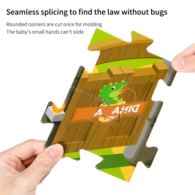 

100pcs Kids Puzzle Toy Dinosaur Education Puzzles Jigsaw Baby Educational Learning Toys For Children Gift
