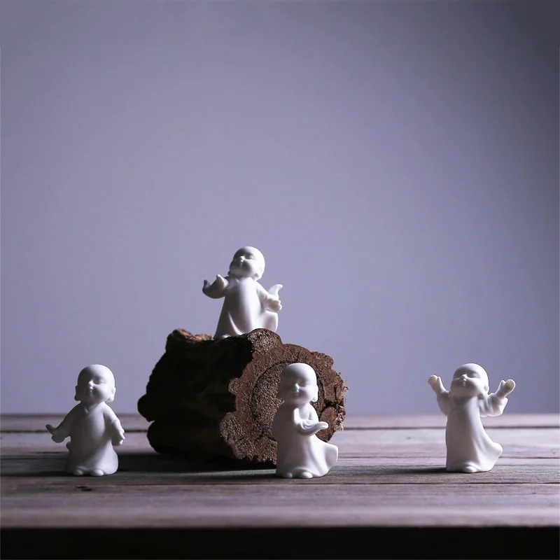 Керамический новый китайский маленький монах дзен креативное украшение для