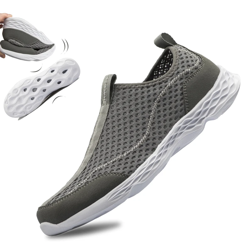 

Лоферы мужские сетчатые быстросохнущие, без застежки, большие размеры 50