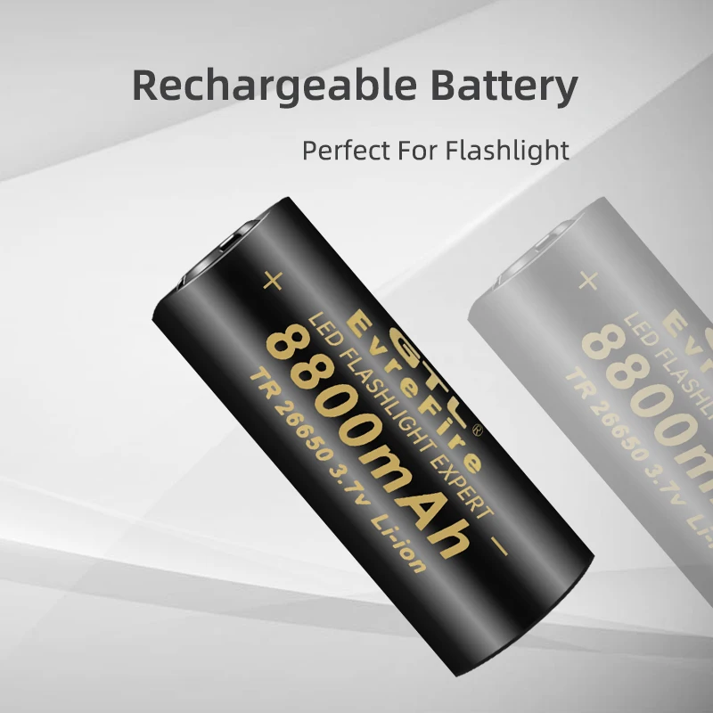 3.7V 8800 MAh Suitable for Fan Flashlight Headlight HMT Lithium Battery 26650 Rechargeable Fast Delivery Power Bank Lipo | Электроника