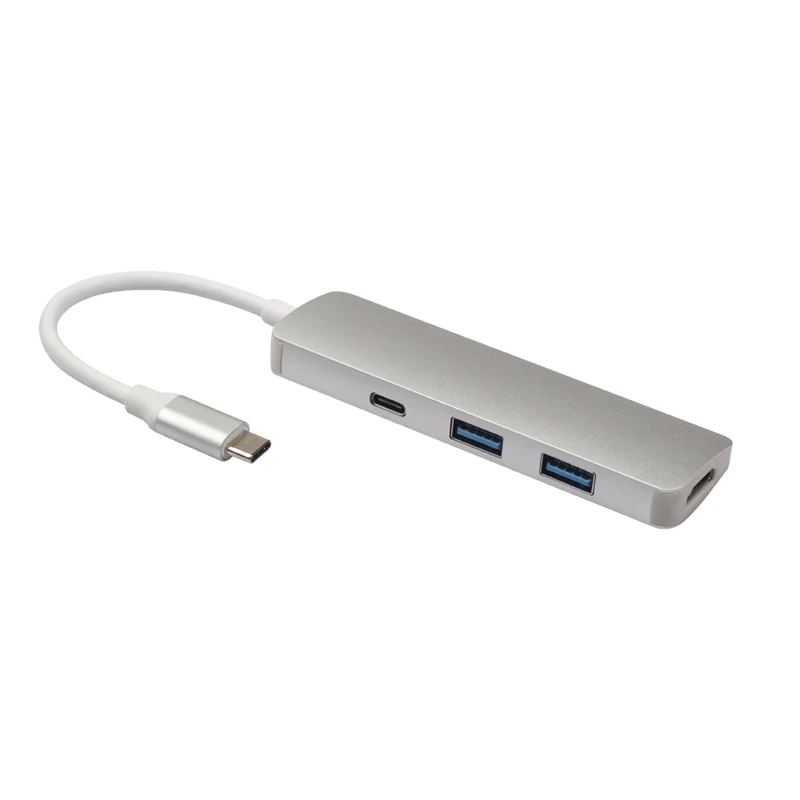 C Тип к HDMI 2 Быстрый USB 3 0 передачи данных Док-концентратор 4 в 1 USBC адаптер видео