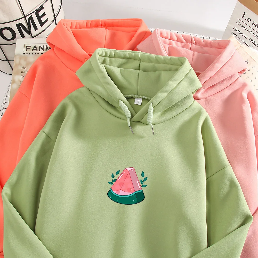 Watermelon Hoodie Oversized Harajuku Sweatshirt Warm Hoodies for Women Gothic Punk Clothes Long Sleeve Sweetshirt for Girls Tops