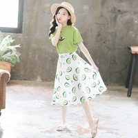kids suits summer childrens clothing baby girls short sleeve top cute princess skirt new two piece set
