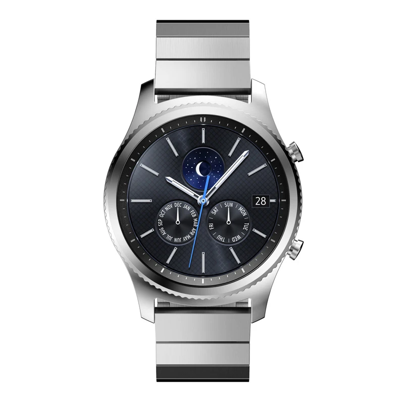 22 мм 20 мм ремешок для часов для samsung galaxy watch gear s3 frontier 46 мм 42 мм huawei GT часы из нержавеющей стали Бабочка Пряжка ремешок