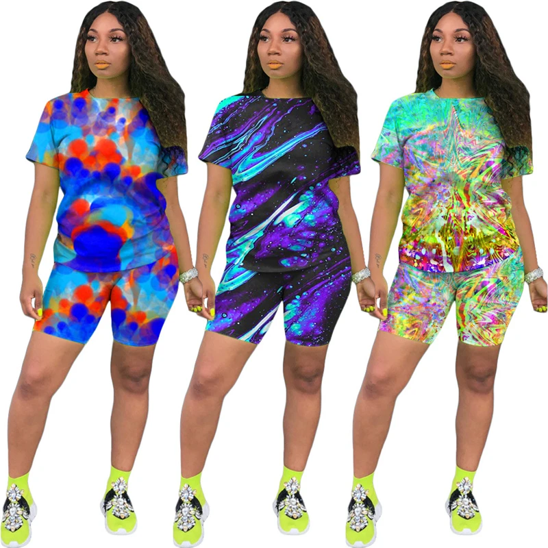 Осень 2020 Женский комплект из двух предметов модный топ с круглым вырезом и