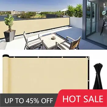 Privacy Screen Windscreen Cover Balcony Screen Privacy Fence Cover UV Protection Weather-Resistant Height Heavy Duty for Deck