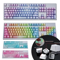 newest 104pcs pbt backlight color matching keycaps replacement for mechanical keyboard variety of color choices key cap switches
