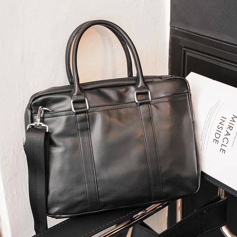 Luxury Business Men Briefcases Laptop Bag Multi-function Shoulder Bag Men Large Capacity Briefcase Male Crossbody Messenger Bags