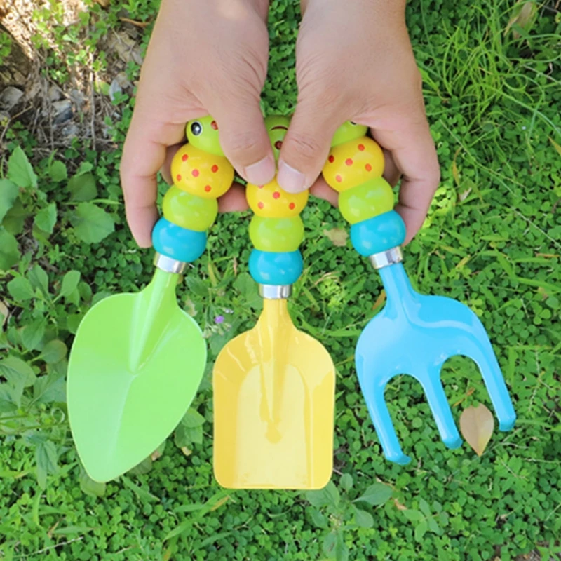 

H051 Green Kids Garden Tools Set Garden Tools Including Watering Can /Shovel/Rake Children Gardening Gloves and Garden Tools