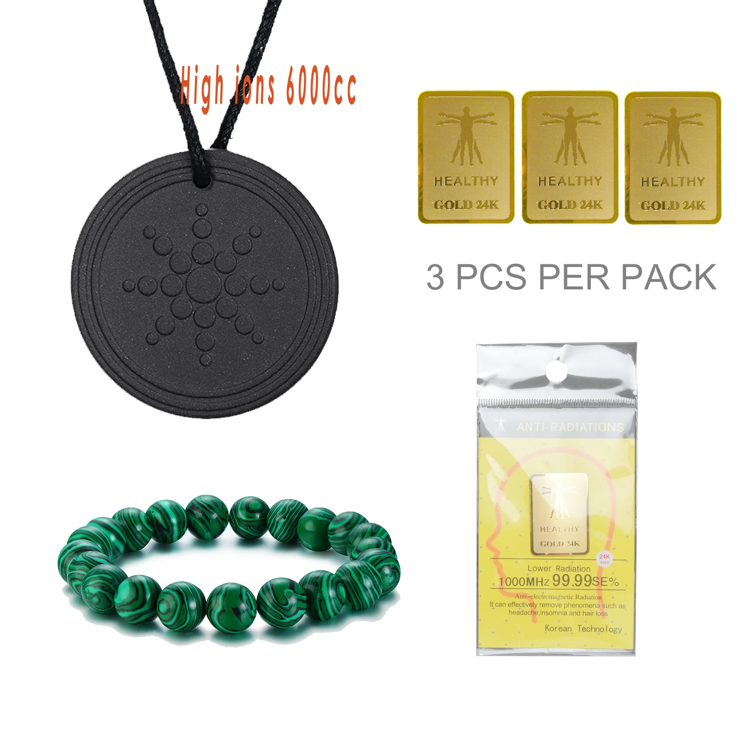 EBUTY натуральные мужские браслеты бусины из черного натурального камня подвески