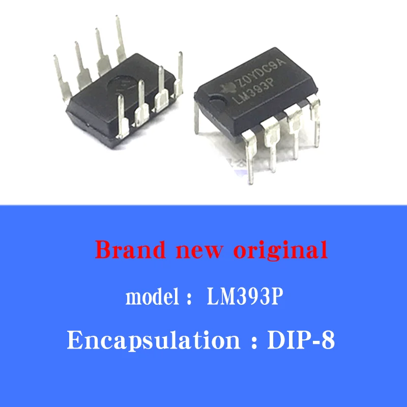 

20/pcs Lot New original imported LM393P DIP-8 straight plug low-power voltage comparator chip LM393N