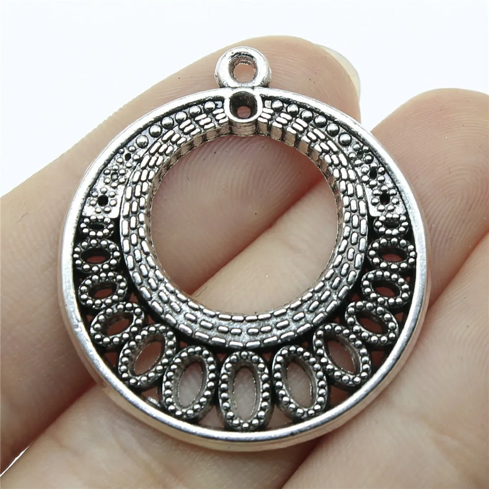 

2pcs 36x33mm Earrings Connector For Jewelry Making Earrings Connector Charm Hollow Earrings Connector