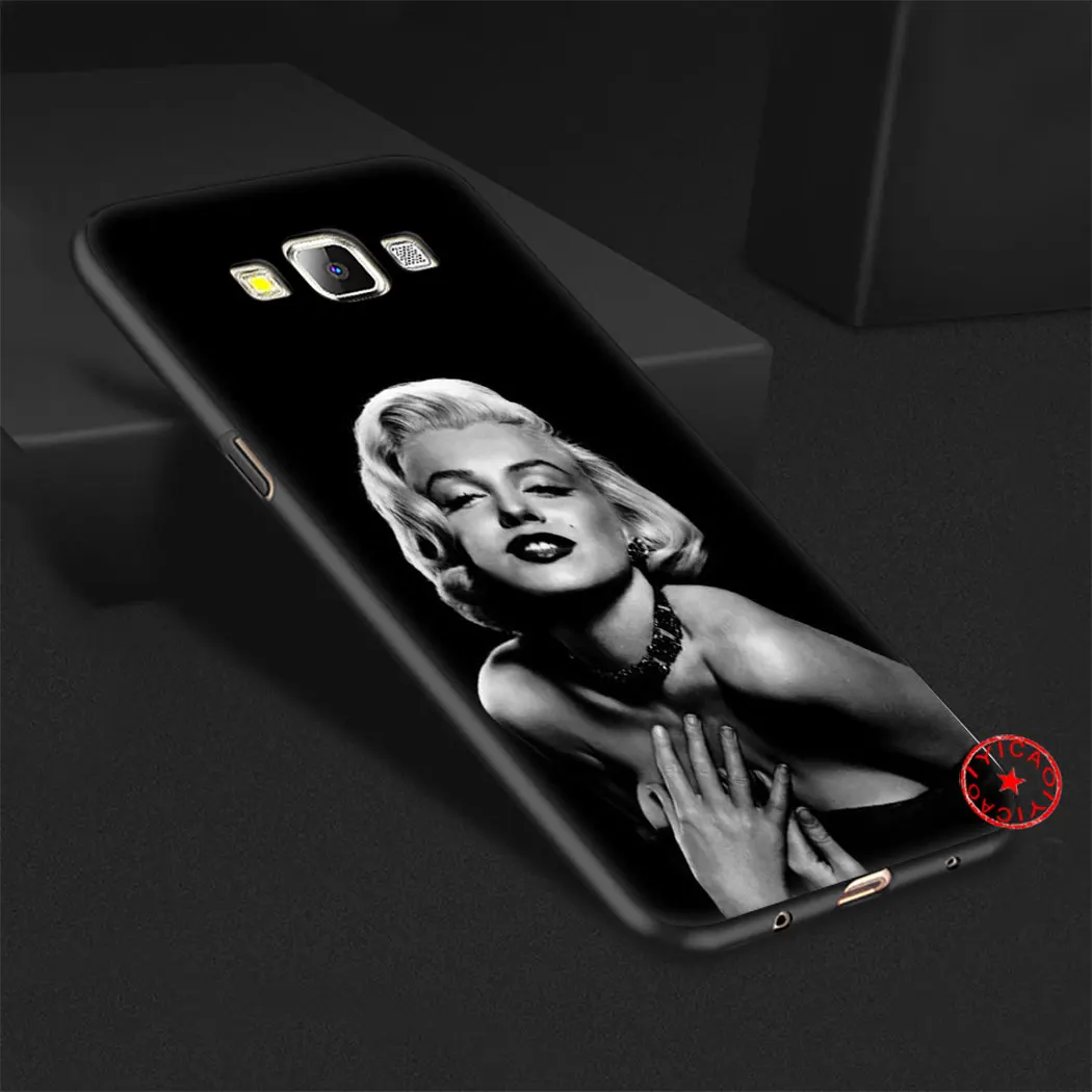 Marilyn Monroe Lovely Black Soft Silicone Case for Samsung Galaxy A70S A20E A2 J4 J6 Plus Core J7 Duo J8 TPU Cover |