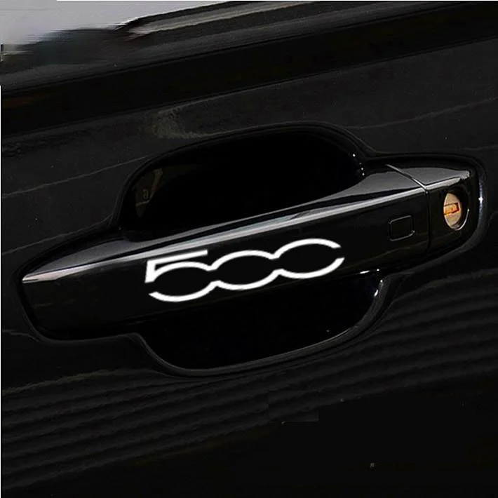 

4pcs car door handle sticker For Fiat 500 500l 500x 12cm*9cm