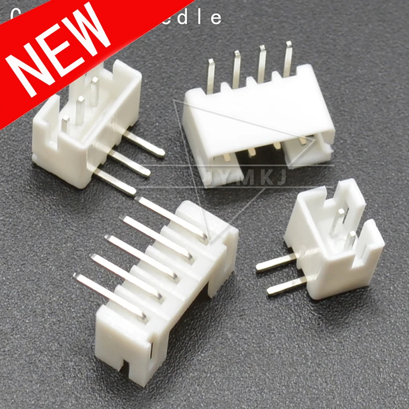 50pcs/LOT PH 2.0 connector male right angle material PH2.0 2mm Pitch Connectors Leads 2 3 4 5 6 7 8 9 10 11 12 pin Heade
