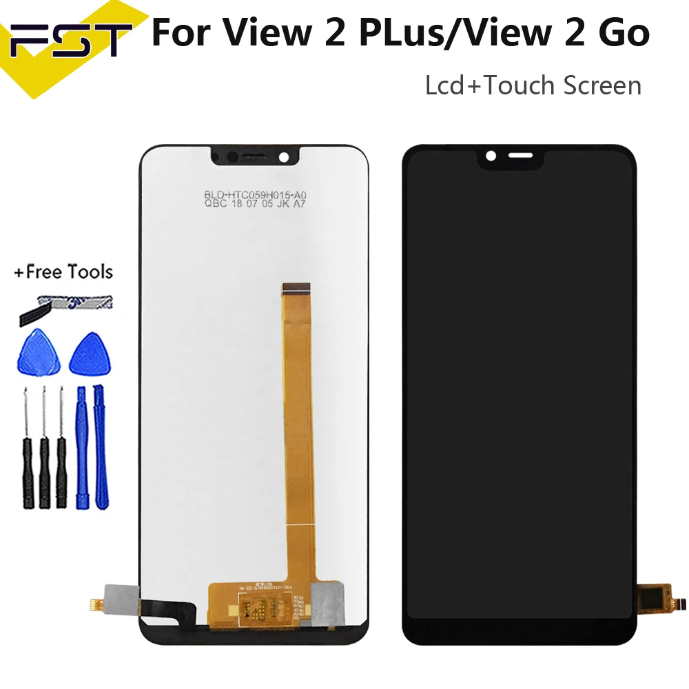 5 93 черный кожаный чехол-бумажник для Wiko View 2 Plus ЖК-дисплей Дисплей с сенсорным