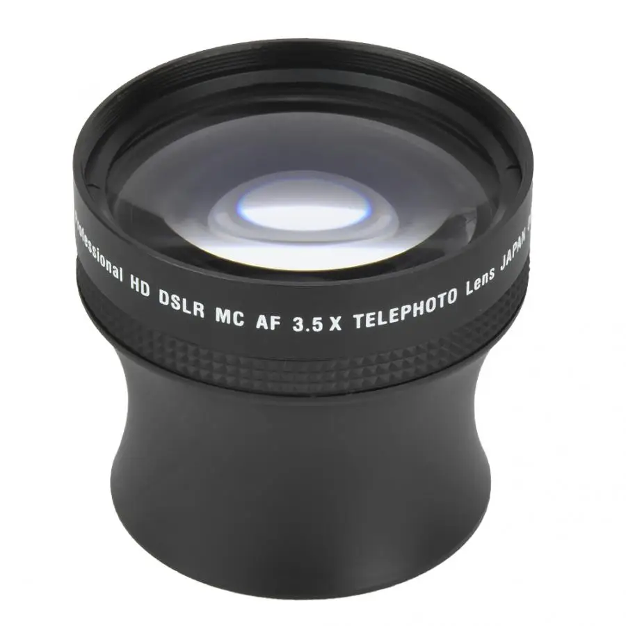 52 мм 3.5X Универсальный алюминиевый сплав Телеконвертер телеобъектив DSLR камеры аксессуары