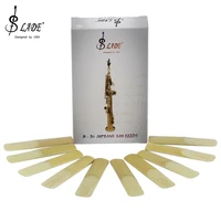 slade 10pcs box bb soprano saxophone reeds durable sax reeds strength 2 5 woodwind musical instrument parts accessories