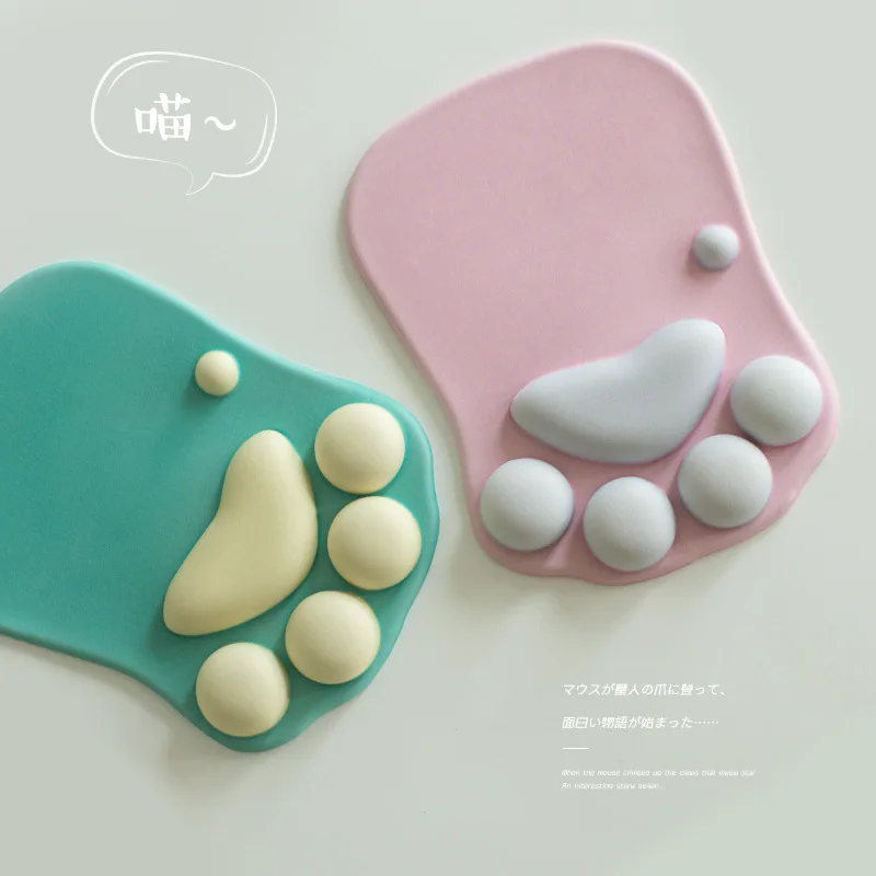 

Cute Cat Paw Mouse Pad Nonslip Silicone Mice Mat PC Computer Wrist Rest Support