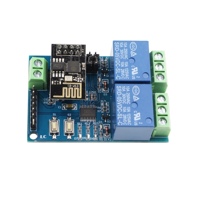 Контроллер для мобильного телефона IOT Smart Home ESP8266 ESP-01 2 WiFi реле канала модуль