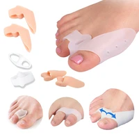 2pair big toe separator silicone gel bunion spreader eases foot pain hallux valgus correction cushion thumb toes protector