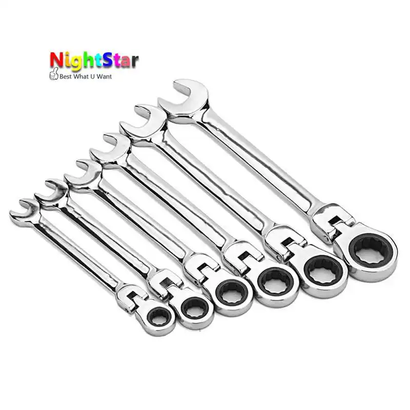 12 мм Фиксированная головка трещотка комбинация гаечный ключ наборы ручной