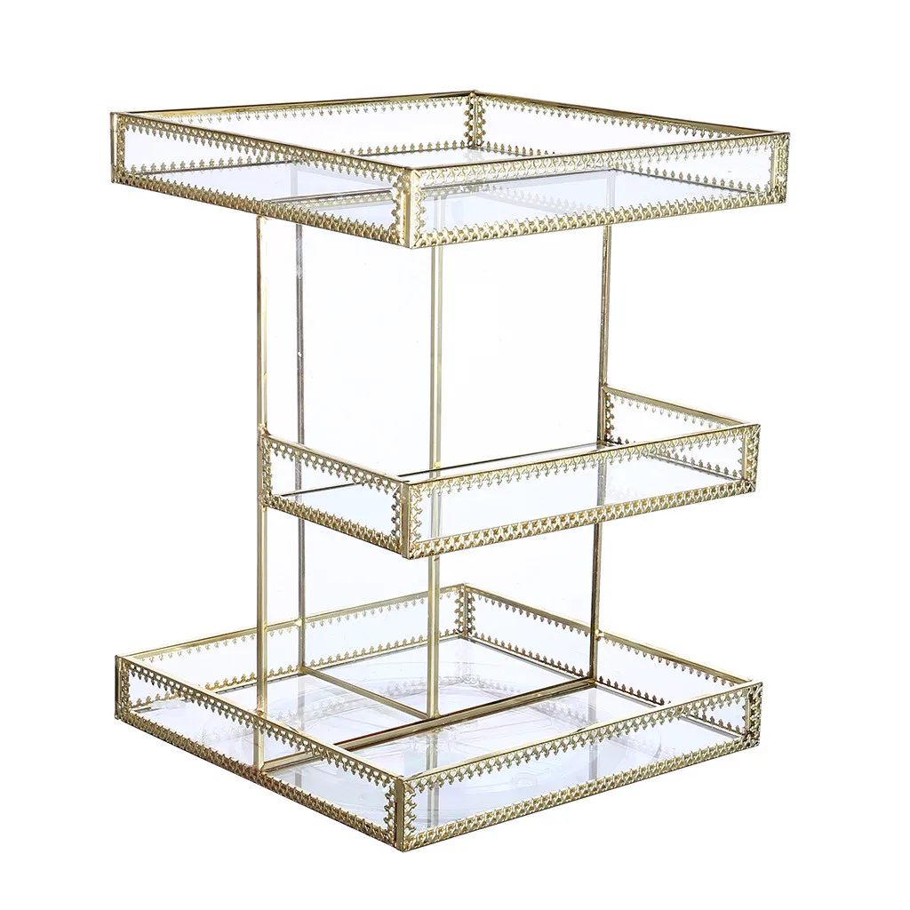 

storage boxes Transparent Makeup Cosmetics Jewelry Organizer Clear Lipstick Cosmetic Brush Box
