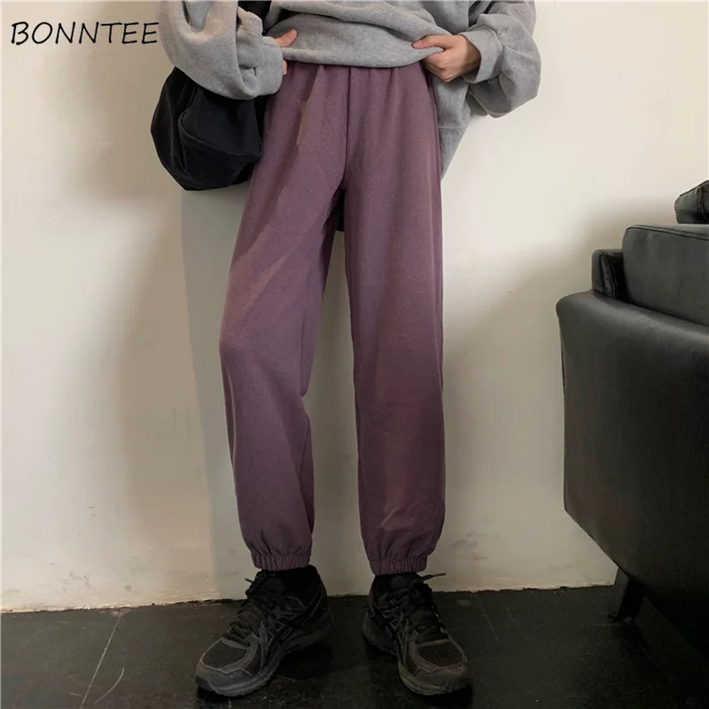 

Pants Womens Various Colors Basic All-match Casual Loose Thick Spring Autumn Korean Style Females Trousers Trendt Kpop Leisure
