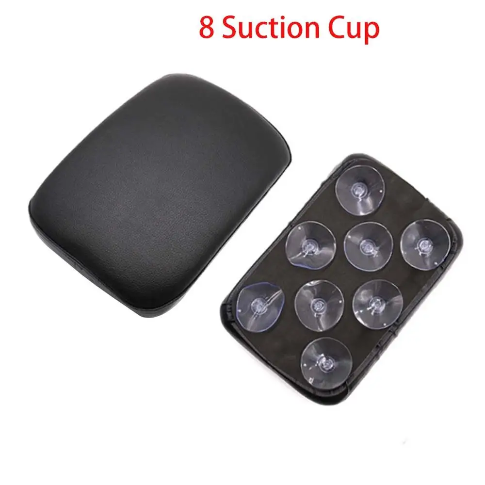 Lightweight Durable Motorcycle Accessories Rectangular Pillion Passenger PAD Seat 8 Suction CUP For Harley Custom Chopper |