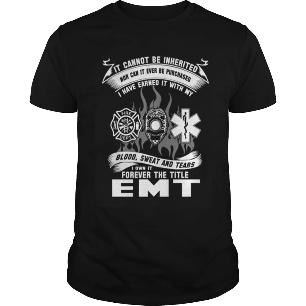 Ems Biker Emblems Hfd Firefighter Paramedic Emt Unisex T Shirt