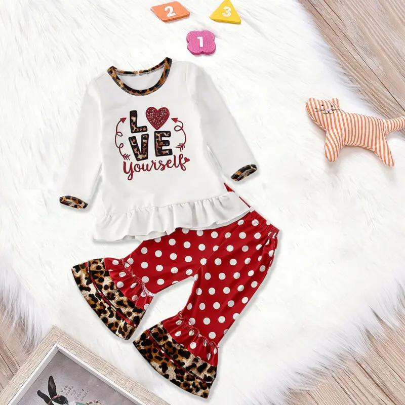 

Детский хлопковый комплект из футболки, леггинсов и брюк