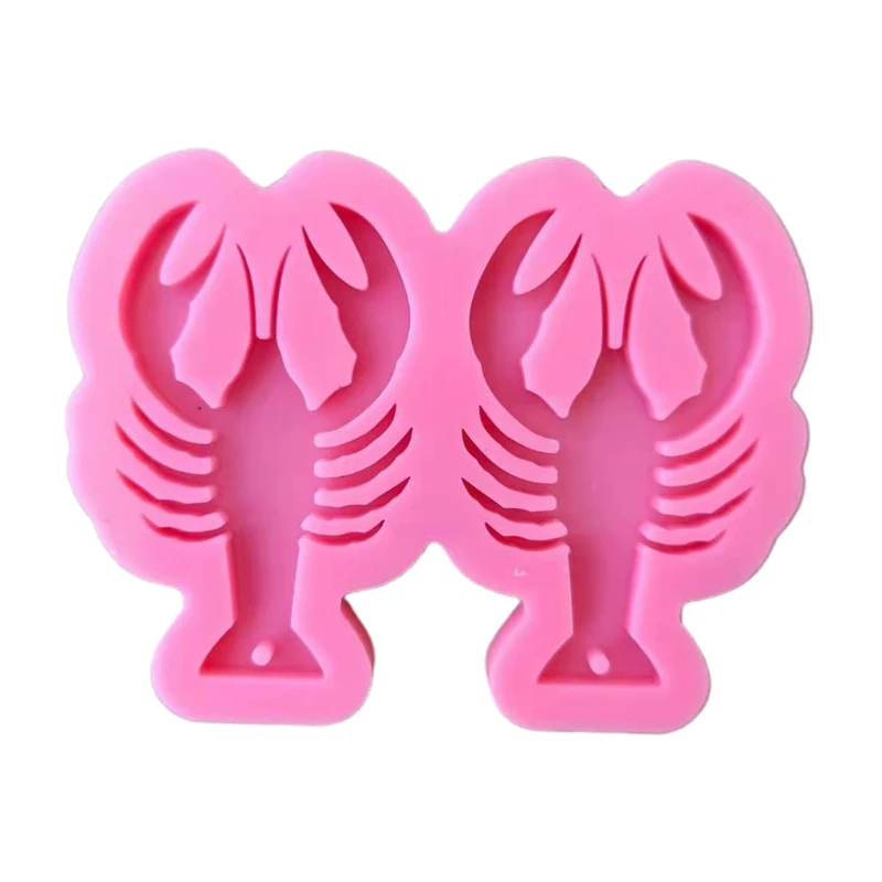 

Lobster Keychain Earrings Epoxy Resin Mold DIY Jewelry Pendant Silicone Mould B36D