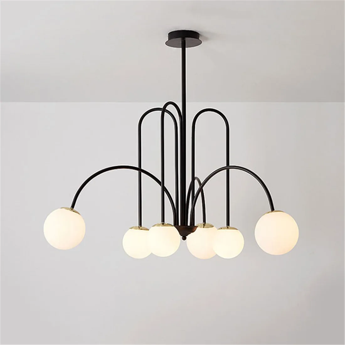 Современная светодиодная люстра золотого черного белого цветов роскошные