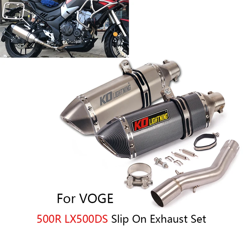 Слипоны комплект для выхлопной системы Voge LX500R мотоцикл трубы 51 мм глушитель | Отзывы и видеообзор