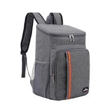 18L Large Capacity Cooler Bag Leakproof Lunch Cooler Backpack Thermal Picnic Cool Warm Insulated Outdoor Storage Shoulder Bag