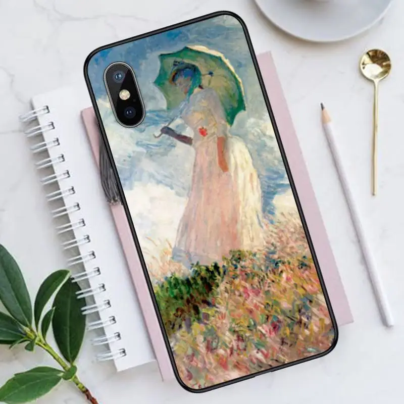 

Claude Monet Impressionism Painter Phone Cases for iPhone 11 12 pro XS MAX 8 7 6 6S Plus X 5S SE 2020 XR Luxury brand shell