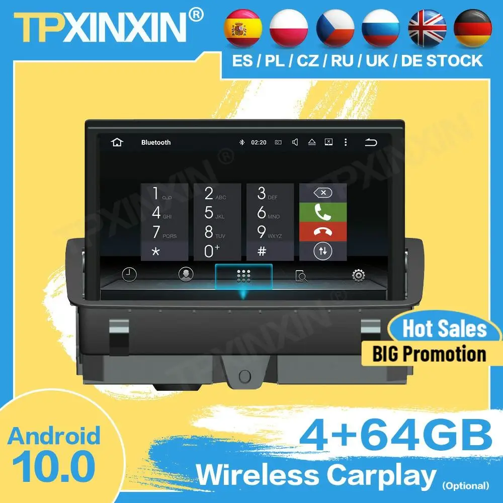 구매 자동차 라디오 무선 레코더 수신기 안드로이드 아우디 A3 2011 2012 2013 2014 2015 2016 2017 2018 2019 GPS 플레이어 오디오 헤드 유닛