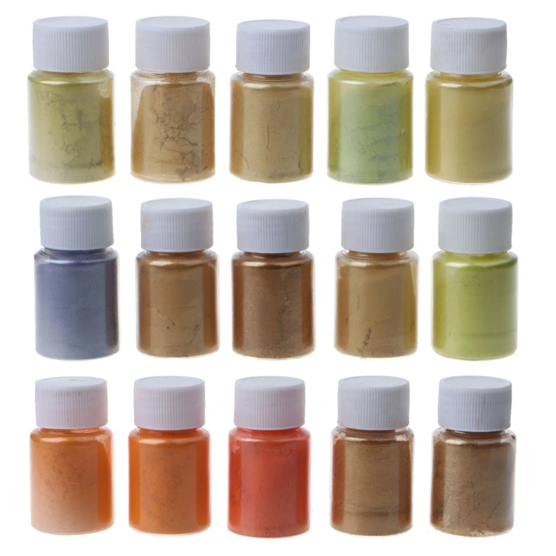 

20 Colors Cosmetic Grade Pearlescent Natural Mica Mineral Powder Epoxy Resin Dye Pearl Pigment DIY Jewelry Crafts Making