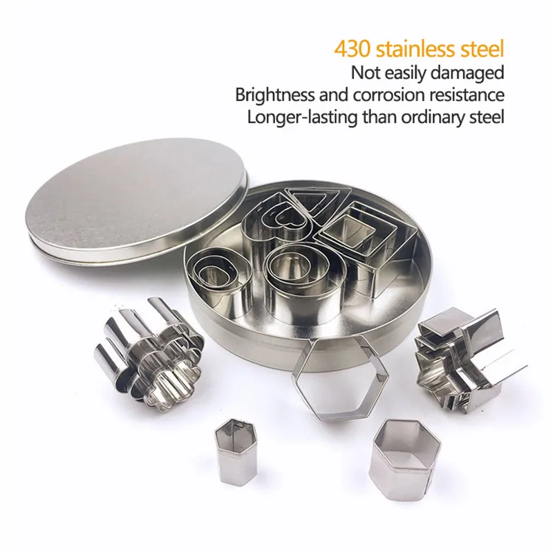 26 шт. резак из нержавеющей стали слайсер геометрические формы мини кухонные