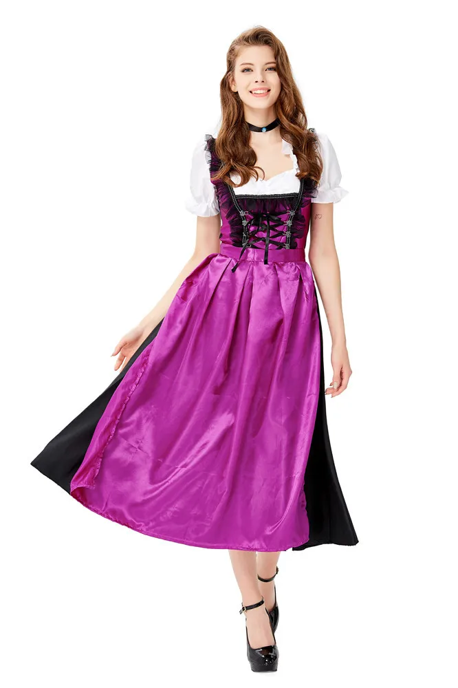 

Halloween 2019 new beer maid costume rave party bar beer skirt apron