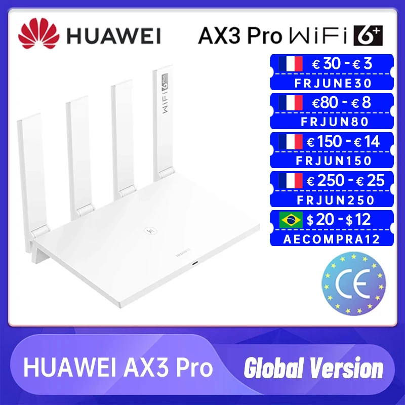 HUAWEI AX3 PRO игровой умный четырехъядерный маршрутизатор WiFi 6 Plus + 3000 Мбит/с 2 4 ГГц и 5