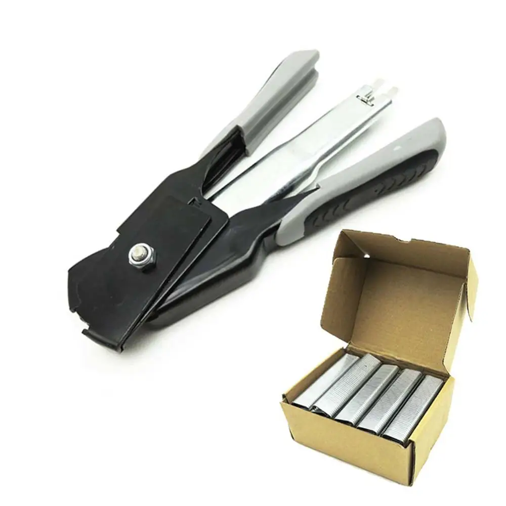 

Wire Cage Clips Pliers & C-shape nails 2500 Hog Rings M Nails For Chicken Quail Pigeon Pet Cage Poultry Clamp Installation Tools