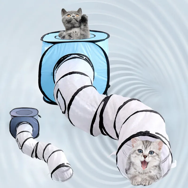 

Funny Pet Cat Tunnel S-Shaped Play Tubes Balls Collapsible Crinkle Kitten Toys Puppy Ferrets Rabbit Play Dog Tunnel Tubes