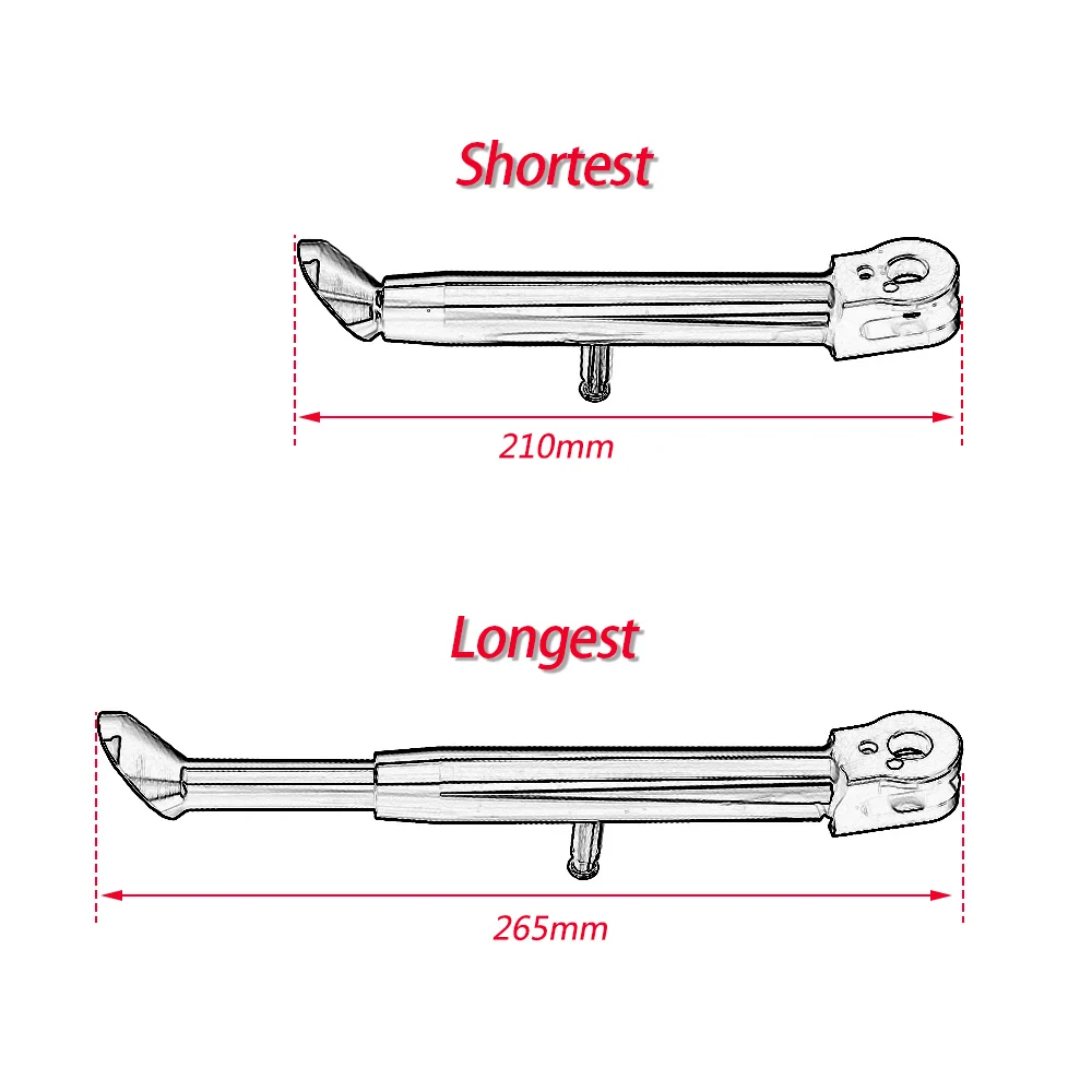 

Motorcycle Adjustable Kick Stand Side Stand Kickstand Foot Support Lowering Kit for Honda CBR600RR CBR1000RR CBR250RR 2017 2018