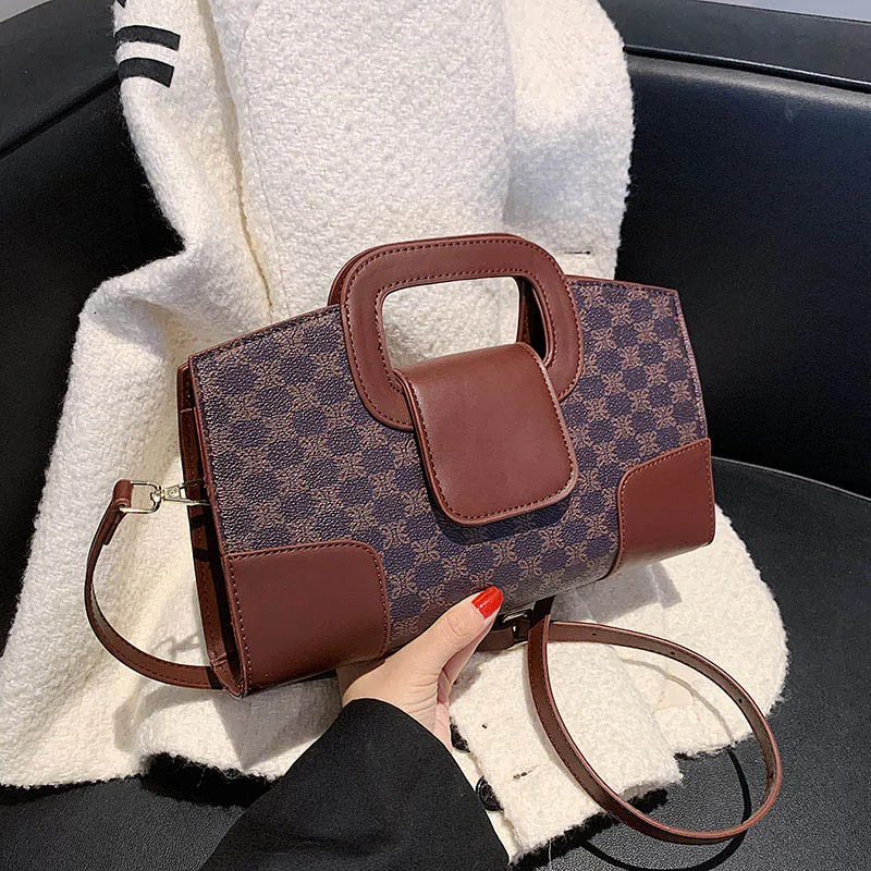 

Кожаные сумки через плечо в стиле ретро для женщин, классические кошельки-клатчи 2021, женская дизайнерская сумка на плечо, дорожная сумка